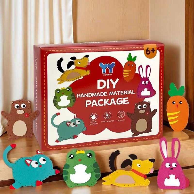 Children's educational sewing fun non-woven handmade creative pendant material package DIY set kindergarten teaching aids early education